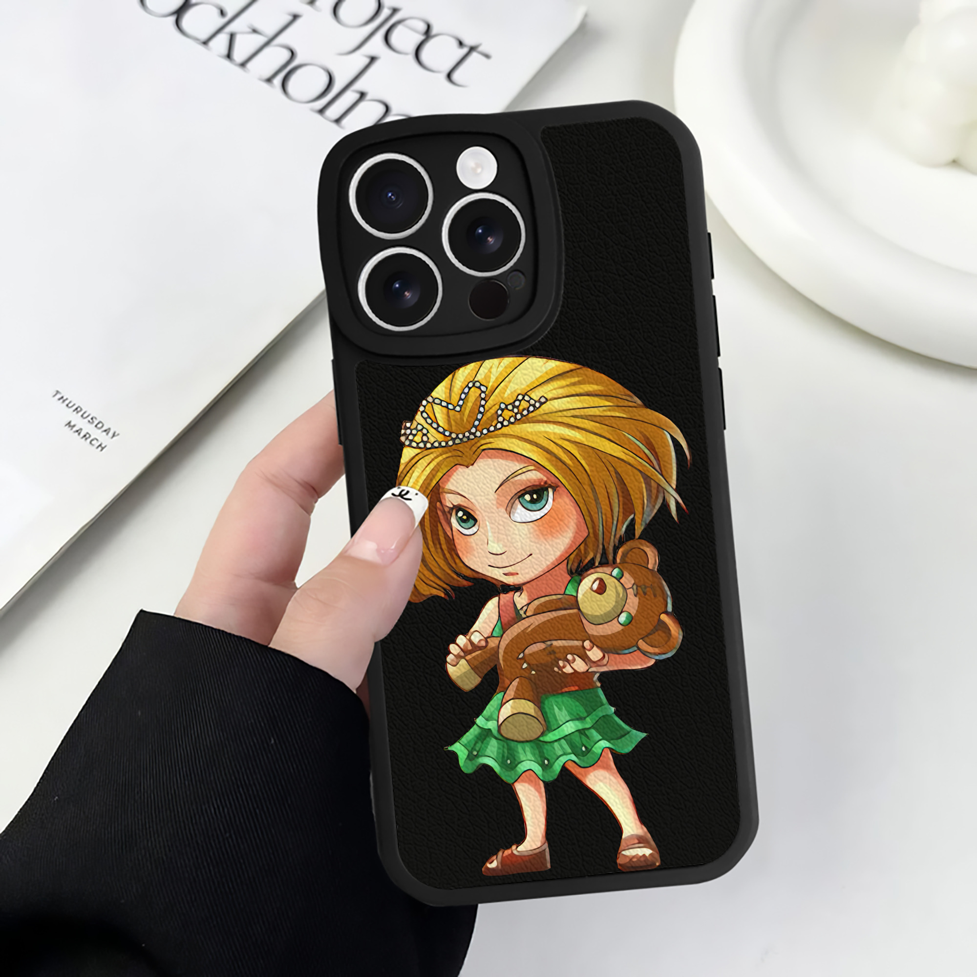 （画像用） リーグ・オブ・レジェンド League of Legends LOL 【iPhone 16シリーズ対応】シリコンスマホケース（レザー調） 材質：シリコン